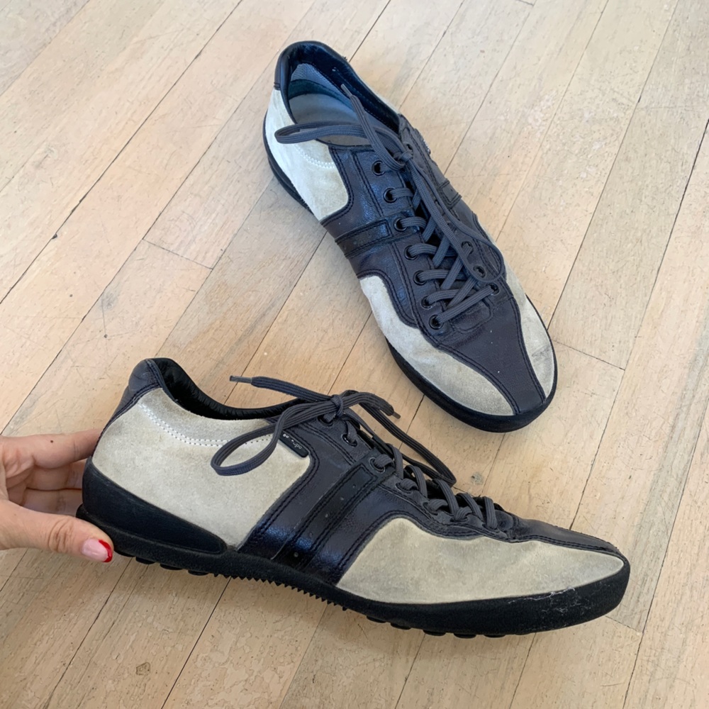 Men’s Zegna Sport Suede and Leather Sneakers
